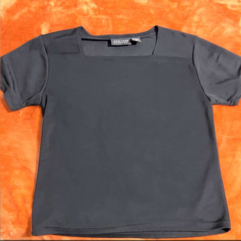 Express Gray Boxy Short Sleeve T-Shirt